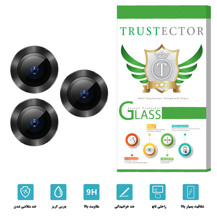 محافظ لنز دوربین تراستکتور مدل RING مناسب برای گوشی موبایل اپل iPhone 11 Pro Max