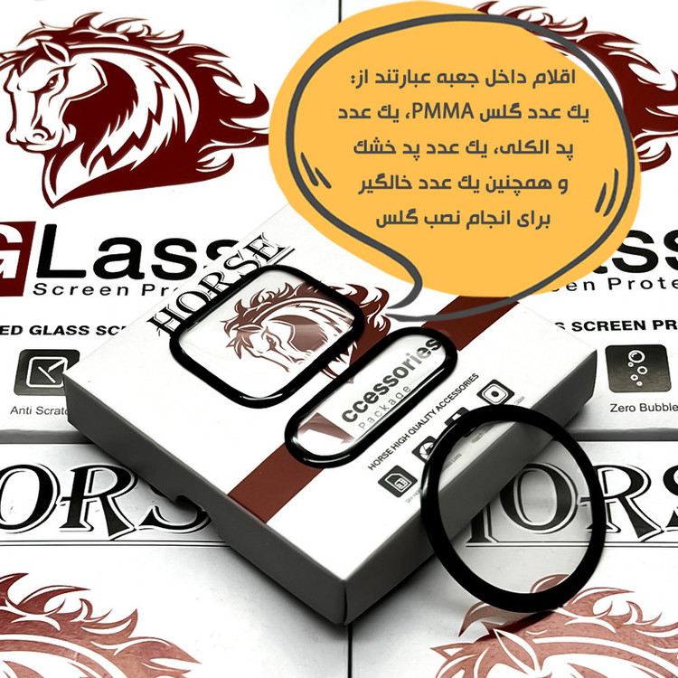 محافظ صفحه نمایش هورس مدل PMMAWH مناسب برای ساعت هوشمند شیائومی S1