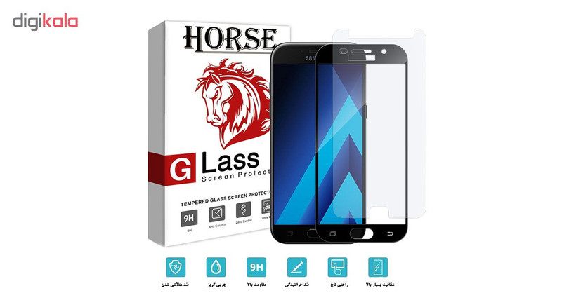 محافظ صفحه نمایش نانو و 5D هورس مدل FAG مناسب برای گوشی موبایل سامسونگ Galaxy A5 2017 مجموعه سه عددی