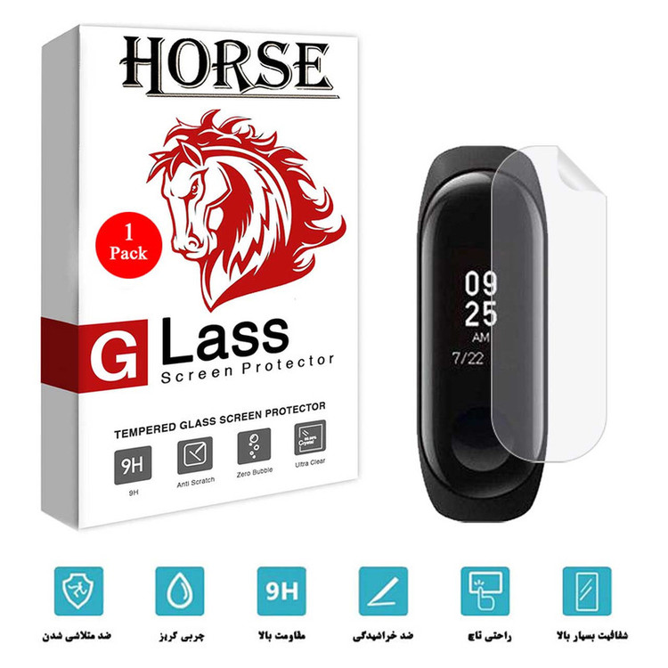 محافظ صفحه نمایش نانو هورس مدل TPU-H مناسب برای مچ بند هوشمند شیائومی Mi Band 3 Global Version