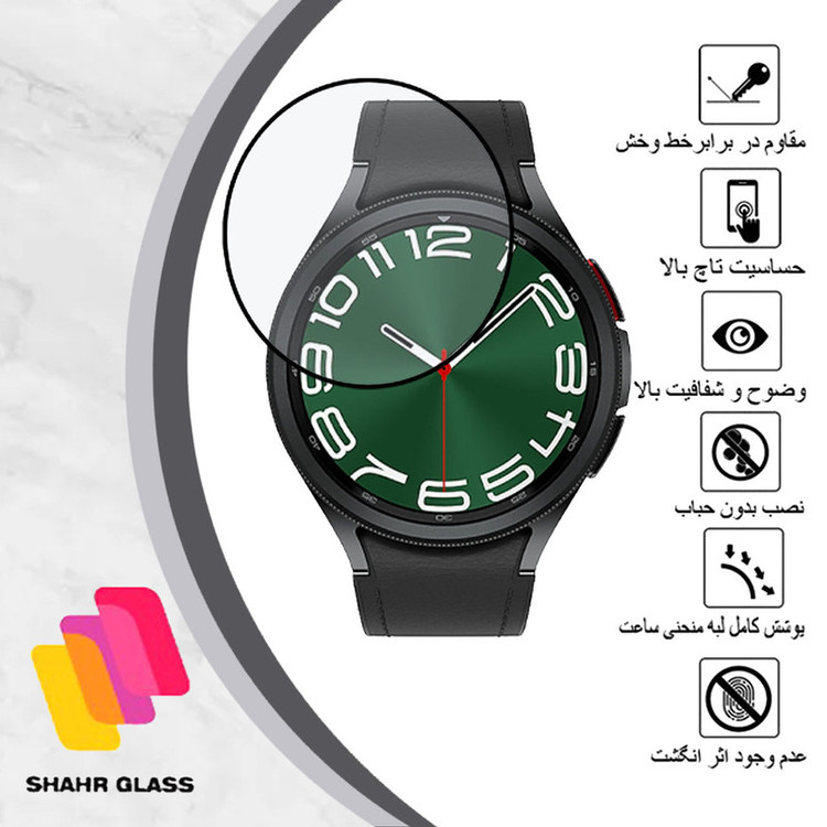 محافظ صفحه نمایش نانو شهر گلس مدل PMMAWSH مناسب برای ساعت هوشمند سامسونگ Galaxy Watch 6 Classic 47 mm