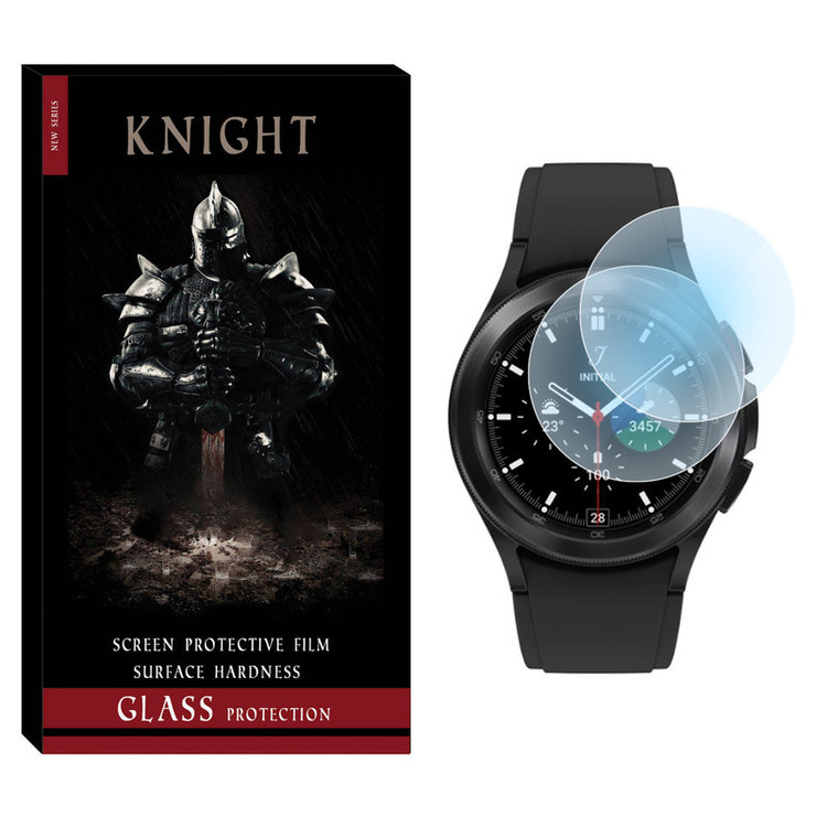محافظ صفحه نمایش شیشهای نایت مدل SH-KT مناسب برای ساعت هوشمند سامسونگ Galaxy Watch 4 Classic 46mm بسته دو عددی