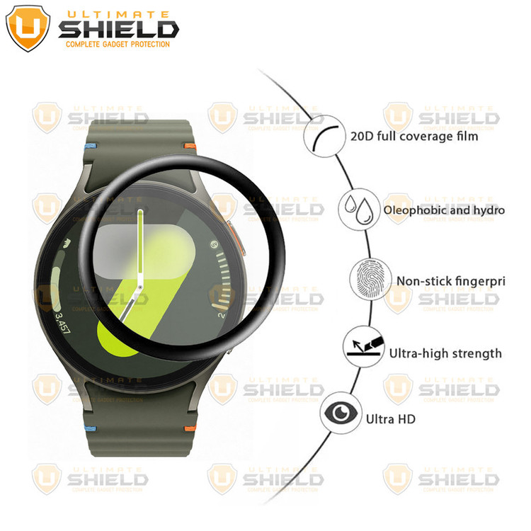 محافظ صفحه نمایش نانو آلتیمیت شیلد مدل Pmma-UL مناسب برای ساعت هوشمند سامسونگ Galaxy Watch 7 44mm بسته دو عددی