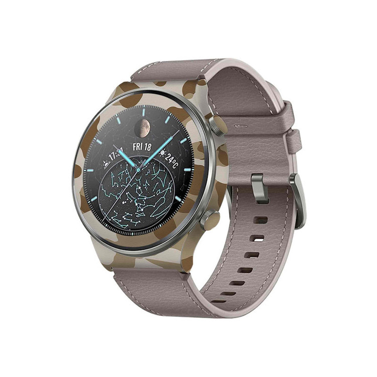 برچسب ماهوت طرح Army-Desert مناسب برای ساعت هوشمند هوآوی Watch GT 2 Pro