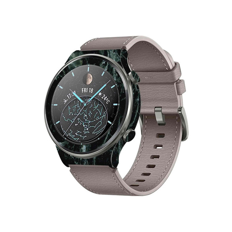 برچسب ماهوت طرح Graphite-Green-Marble مناسب برای ساعت هوشمند هوآوی Watch GT 2 Pro