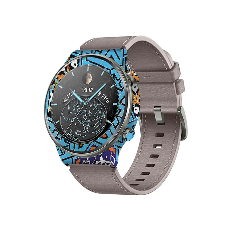 برچسب ماهوت طرح Iran-Tile7 مناسب برای ساعت هوشمند هوآوی Watch GT 2 Pro