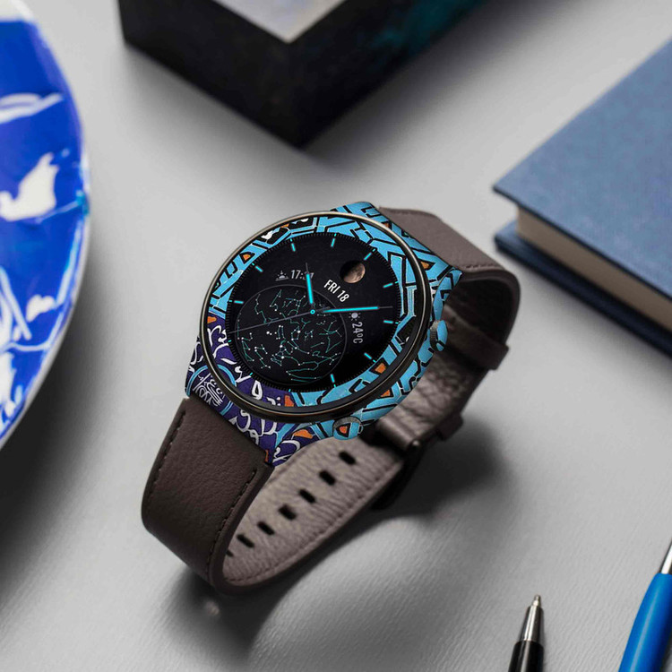 برچسب ماهوت طرح Iran-Tile7 مناسب برای ساعت هوشمند هوآوی Watch GT 2 Pro