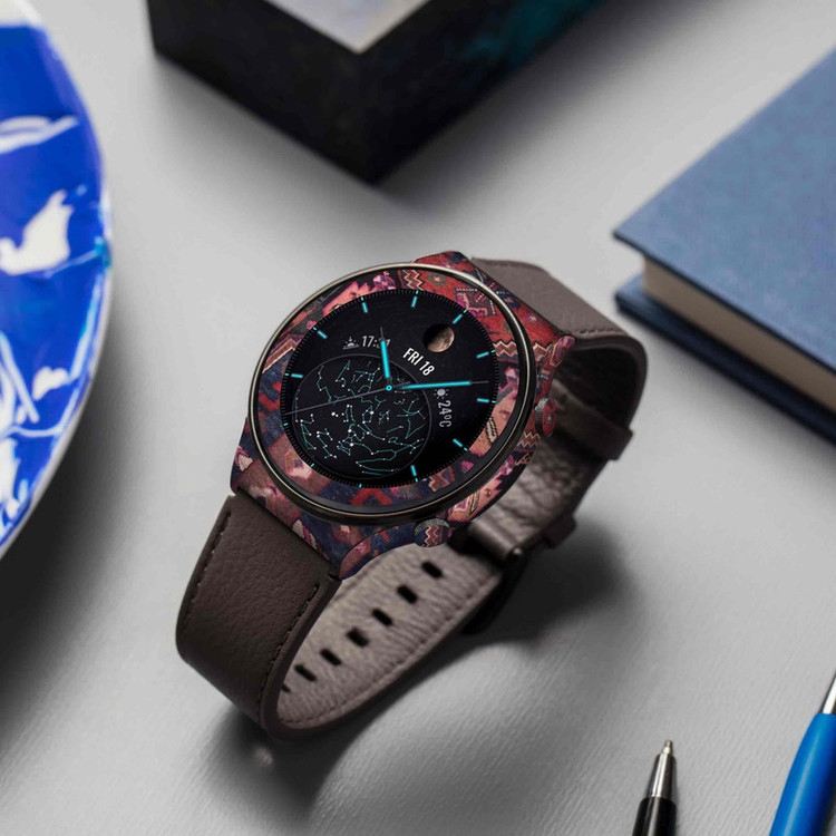 برچسب ماهوت طرح Rug مناسب برای ساعت هوشمند هوآوی Watch GT 2 Pro