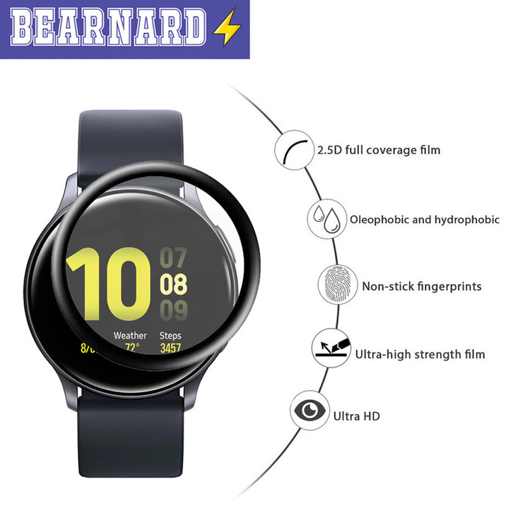 محافظ صفحه نمایش نانو برنارد مدل NBR مناسب برای ساعت هوشمند سامسونگ Galaxy Watch Active 44mm بسته دو عددی