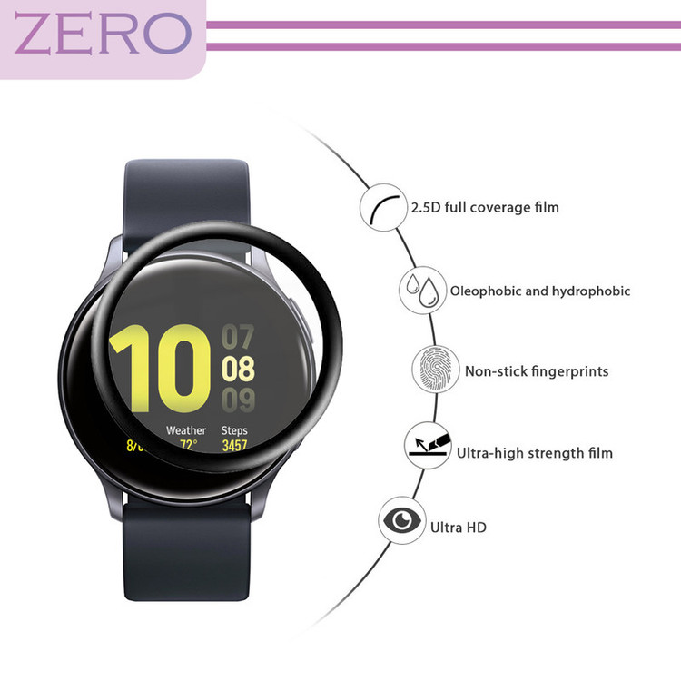 محافظ صفحه نمایش نانو زیرو مدل NZO مناسب برای ساعت هوشمند سامسونگ Galaxy Watch Active 2 40mm بسته سه عددی