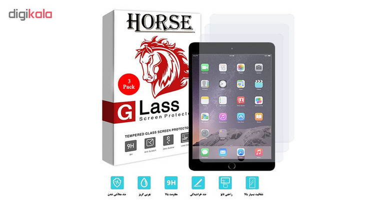 محافظ صفحه نمایش هورس مدل UCC مناسب برای تبلت اپل iPad Mini 2 بسته سه عددی