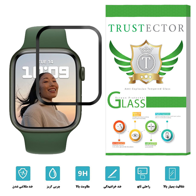 محافظ صفحه نمایش تراستکتور مدل PMMA-T مناسب برای ساعت هوشمند اپل Watch Series 7 Aluminum 41mm