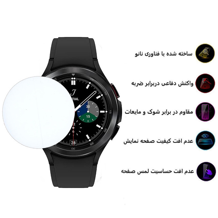 محافظ صفحه نمایش بوف مدل Hydrogel مناسب برای ساعت هوشمند سامسونگ Galaxy Gear S4 46mm
