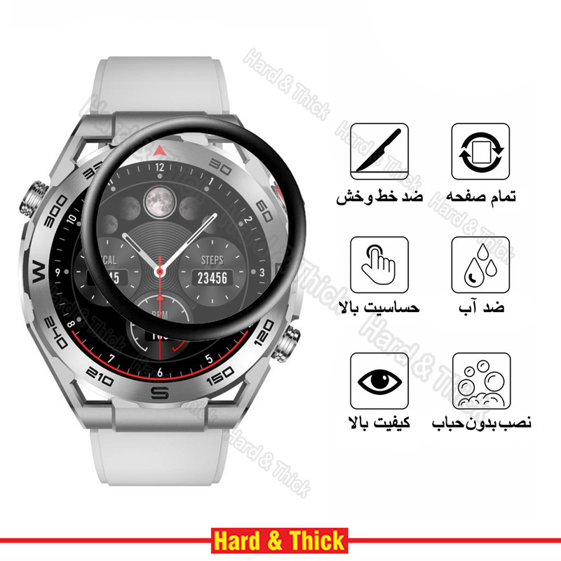 محافظ صفحه نمایش نانو هارد اند تیک مدل Pmma-HT مناسب برای ساعت هوشمند هایلو R8 بسته سه عددی