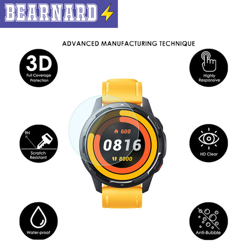 محافظ صفحه نمایش شیشهای برنارد مدل SH-BR مناسب برای ساعت هوشمند سامسونگ Galaxy Watch 4 44mm بسته دو عددی