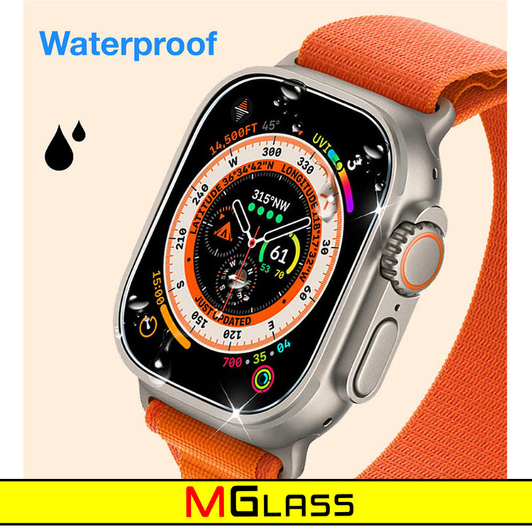 محافظ صفحه نمایش شیشهای امگلس مدل SH-MG مناسب برای ساعت هوشمند هاینو تکو T99 Ultra Max بسته دو عددی