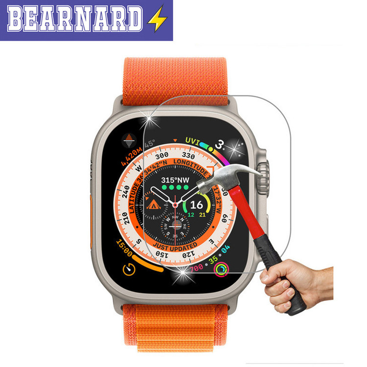 محافظ صفحه نمایش شیشهای برنارد مدل SH-BR مناسب برای ساعت هوشمند الترا S8 Ultra Max