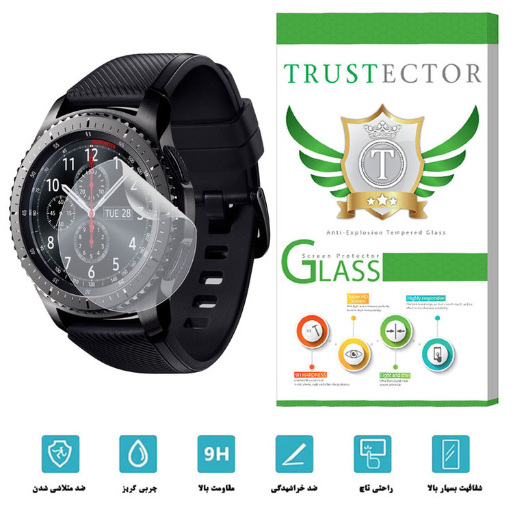 محافظ صفحه نمایش تراستکتور مدل TPWTA-Glass مناسب برای ساعت هوشمند سامسونگ Gear S3 frontier