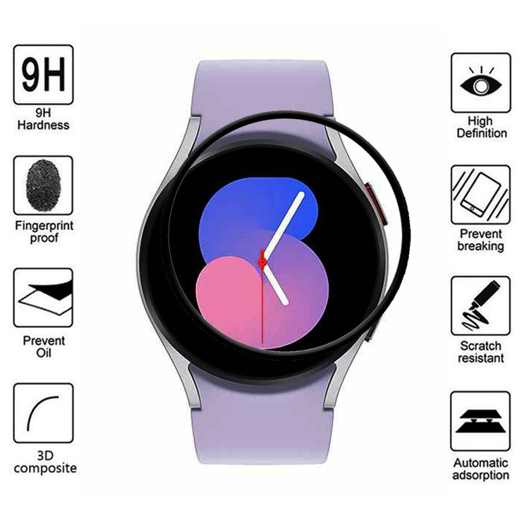 محافظ صفحه نمایش گودزیلا مدل GS-Sili-DK مناسب برای ساعت هوشمند سامسونگ GALAXY Watch 5 44mm به همراه بند