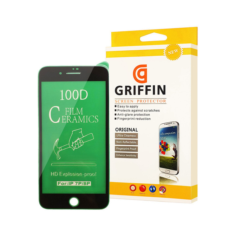 محافظ صفحه نمایش سرامیکی گریفین مدل FLCRG GN mo مناسب برای گوشی موبایل اپل iPhone 8 Plus
