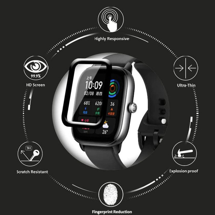 محافظ صفحه نمایش نانو واچ من مدل pmma-WM مناسب برای ساعت هوشمند شیائومی GTS 4 mini بسته سه عددی
