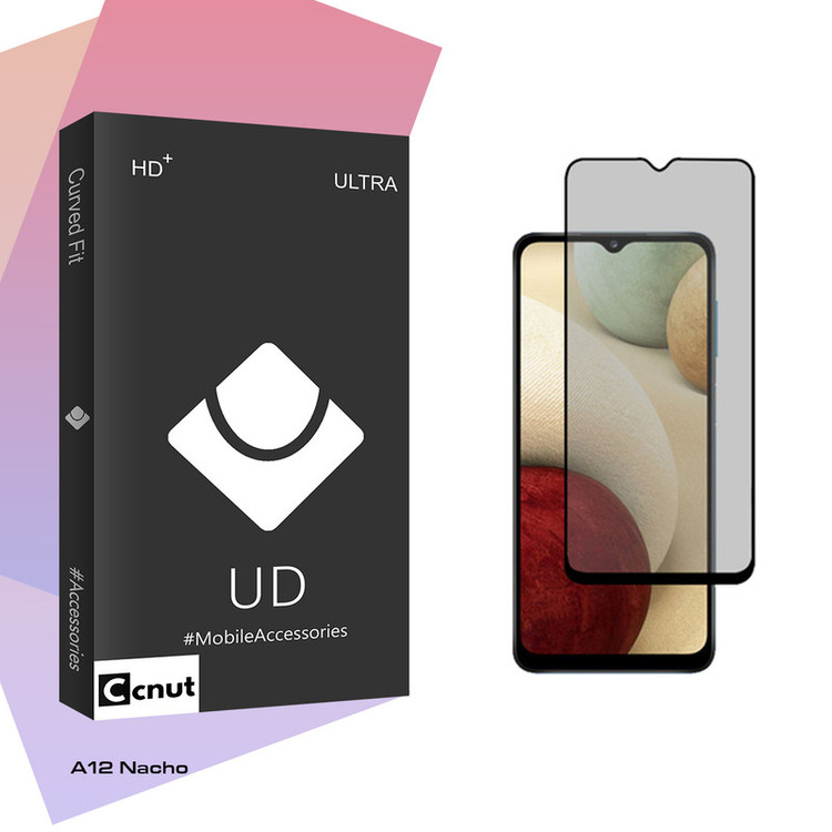 محافظ صفحه نمایش سرامیکی حریم شخصی کوکونات مدل UDB Ultra مناسب برای گوشی موبایل سامسونگ Galaxy A12 Nacho