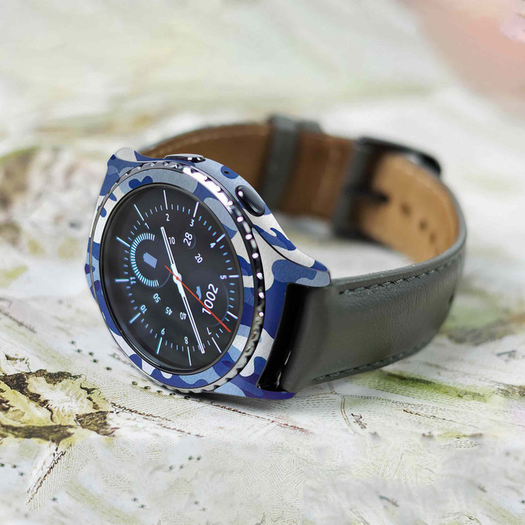 برچسب ماهوت طرح Army_Winter مناسب برای ساعت هوشمند سامسونگ Galaxy Gear S2 Classic