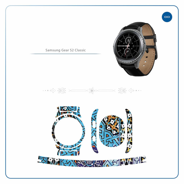 برچسب ماهوت طرح Slimi_Design مناسب برای ساعت هوشمند سامسونگ Galaxy Gear S2 Classic