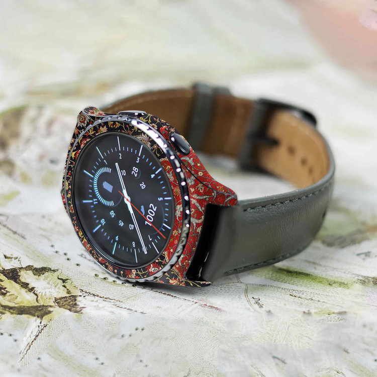 برچسب ماهوت طرح Persian_Carpet_Red مناسب برای ساعت هوشمند سامسونگ Galaxy Gear S2 Classic