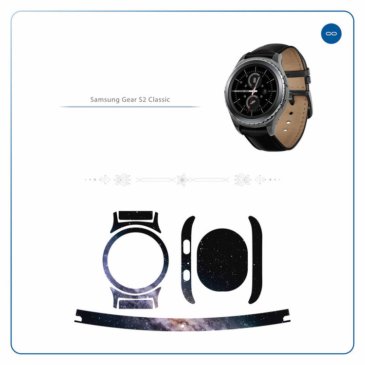 برچسب ماهوت طرح Universe_by_NASA_3 مناسب برای ساعت هوشمند سامسونگ Galaxy Gear S2 Classic