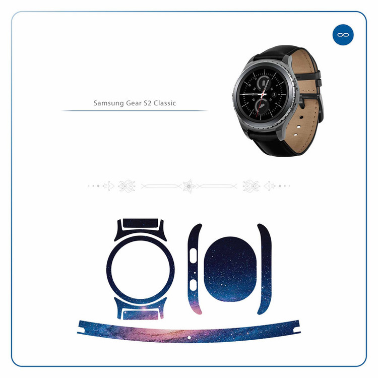 برچسب ماهوت طرح Universe_by_NASA_4 مناسب برای ساعت هوشمند سامسونگ Galaxy Gear S2 Classic