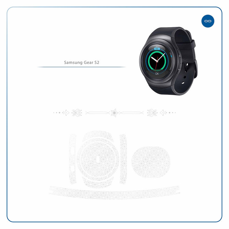 برچسب ماهوت طرح Gloss-Transparent مناسب برای ساعت هوشمند سامسونگ Galaxy Gear S2