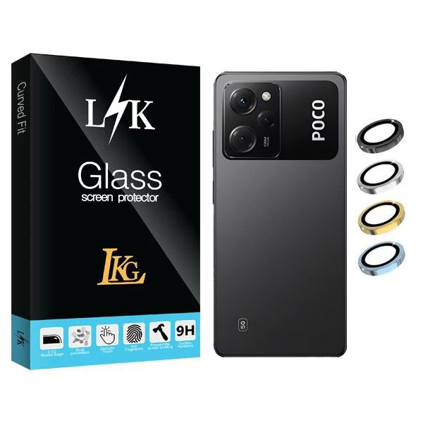 محافظ لنز گوشی ال کا جی مدل LKK Ringi مناسب برای گوشی موبایل شیائومی Poco X5 Pro 5G