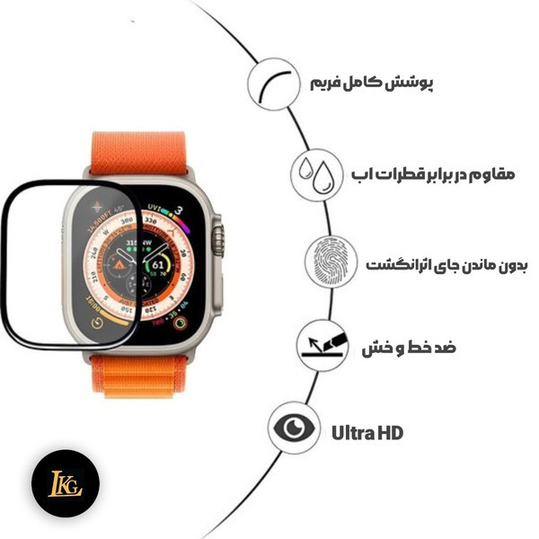محافظ صفحه نمایش کوکونات مدل PMMA مناسب برای ساعت هوشمند اپل Series7SE-44