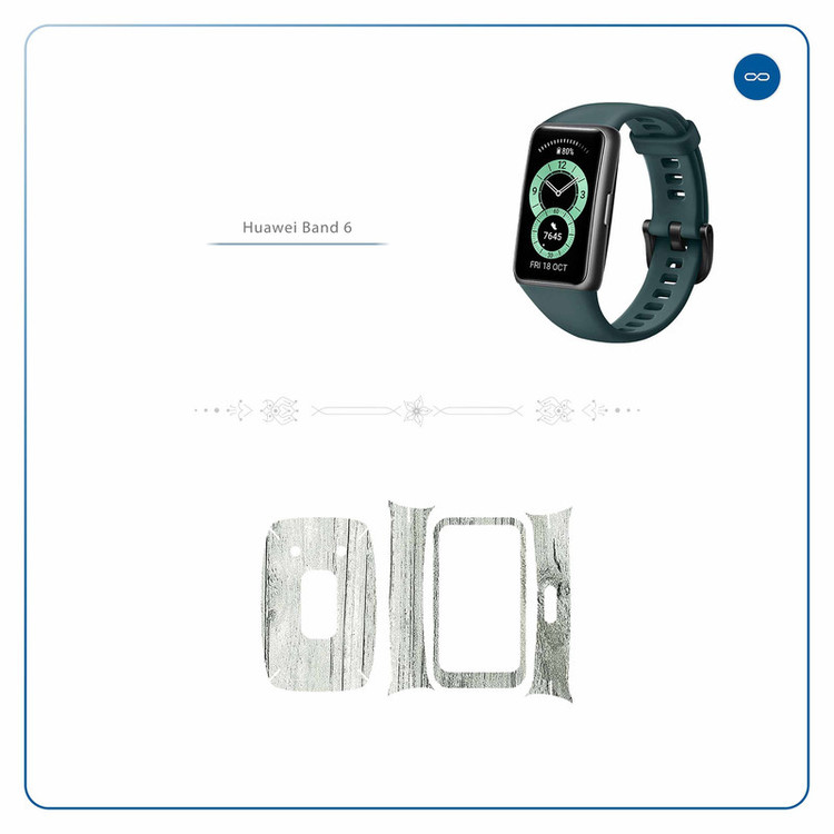 برچسب ماهوت طرح White-Wood مناسب برای ساعت هوشمند هوآوی band 6