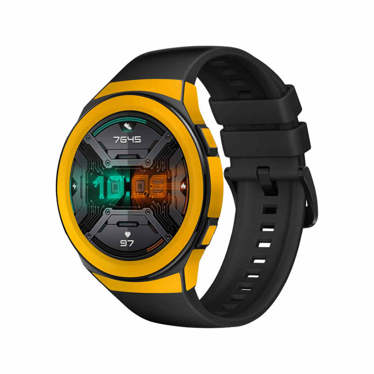برچسب ماهوت طرح Matte-Deep-Mustard مناسب برای ساعت هوشمند هوآوی Watch GT 2e