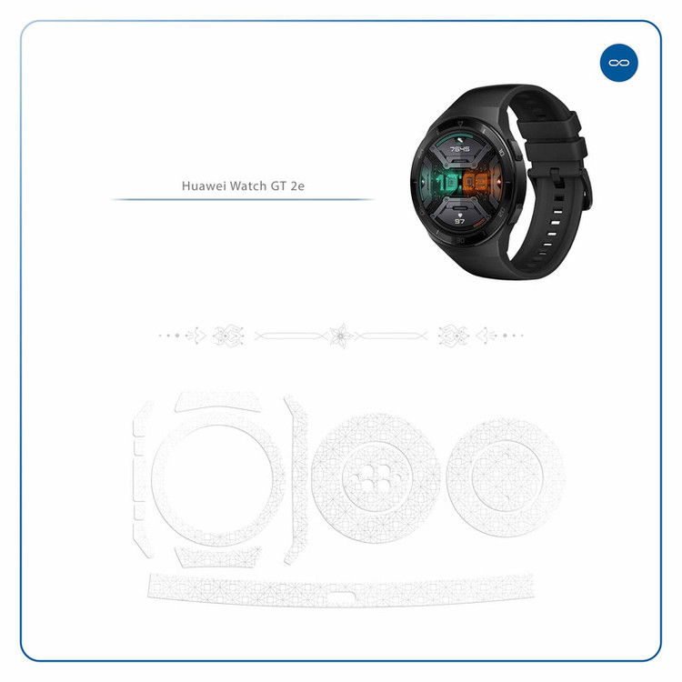 برچسب ماهوت طرح Gloss-Transparent مناسب برای ساعت هوشمند هوآوی Watch GT 2e