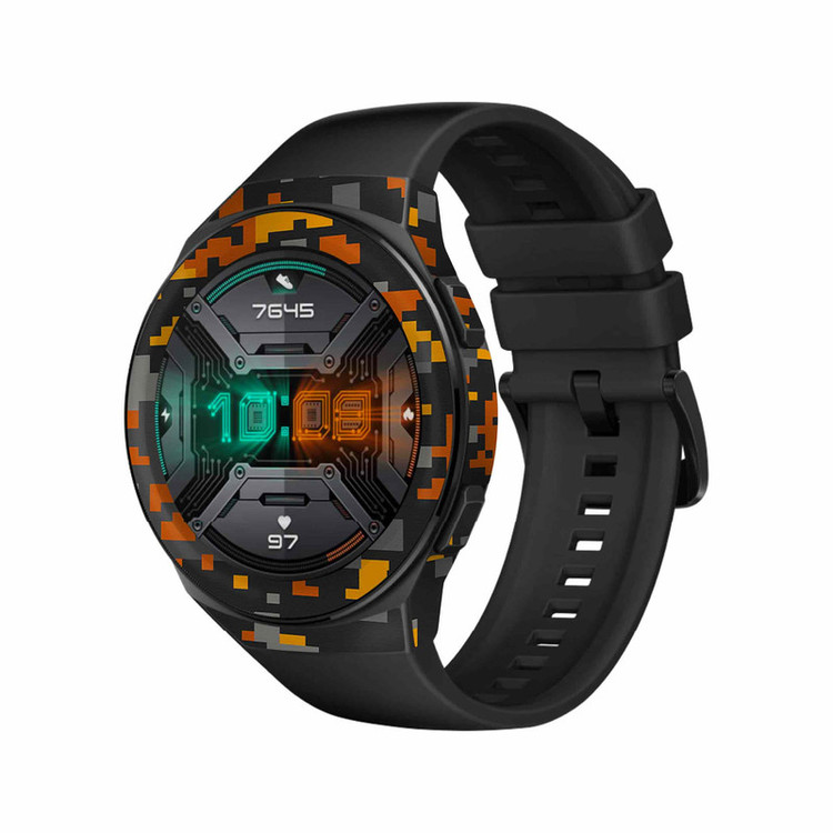 برچسب ماهوت طرح Army-Autumn-pixel مناسب برای ساعت هوشمند هوآوی Watch GT 2e