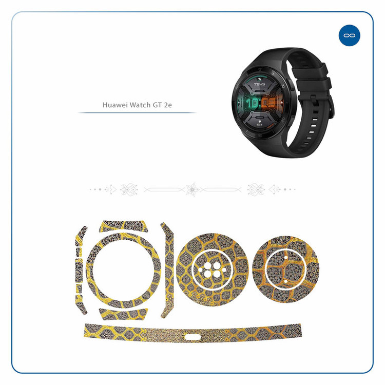 برچسب ماهوت طرح Iran-Tile2 مناسب برای ساعت هوشمند هوآوی Watch GT 2e