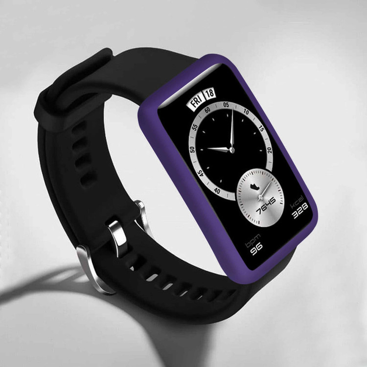 برچسب ماهوت طرح Matte-BlueBerry مناسب برای ساعت هوشمند هوآوی Watch Fit