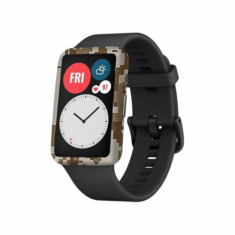 برچسب ماهوت طرح Army-Desert-Pixel مناسب برای ساعت هوشمند هوآوی Watch Fit