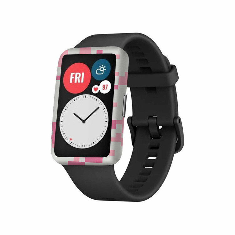برچسب ماهوت طرح Army-Pink-pixel مناسب برای ساعت هوشمند هوآوی Watch Fit