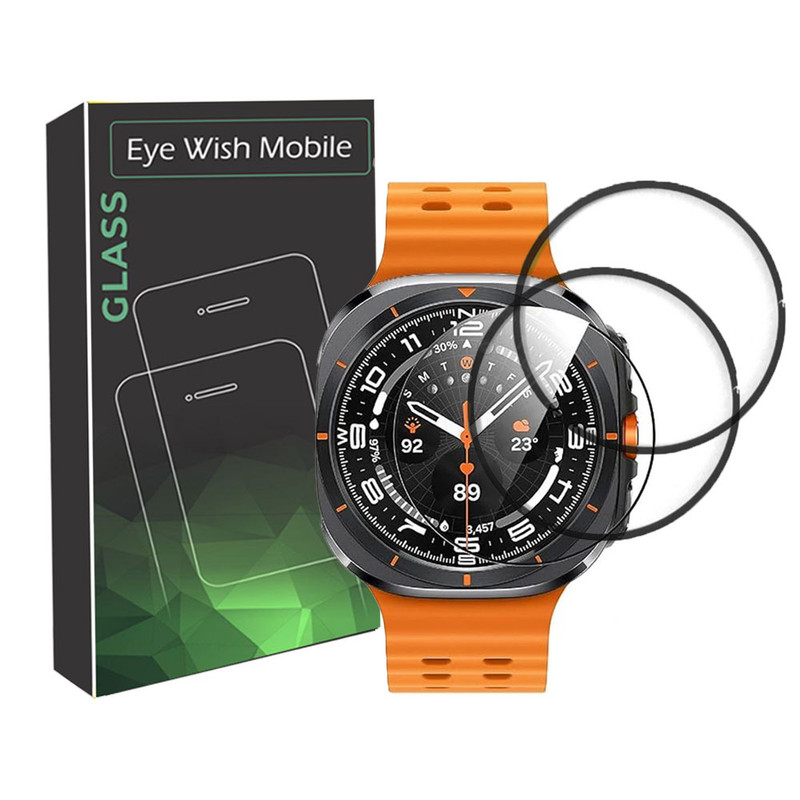 محافظ صفحه نمایش نانو آی ویش مدل PMMA مناسب برای ساعت هوشمند سامسونگ Galaxy watch Ultra 47 mm بسته سه عددی