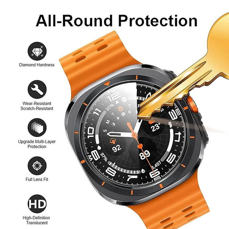 محافظ صفحه نمایش نانو آی ویش مدل PMMA مناسب برای ساعت هوشمند سامسونگ Galaxy watch Ultra 47 mm بسته سه عددی