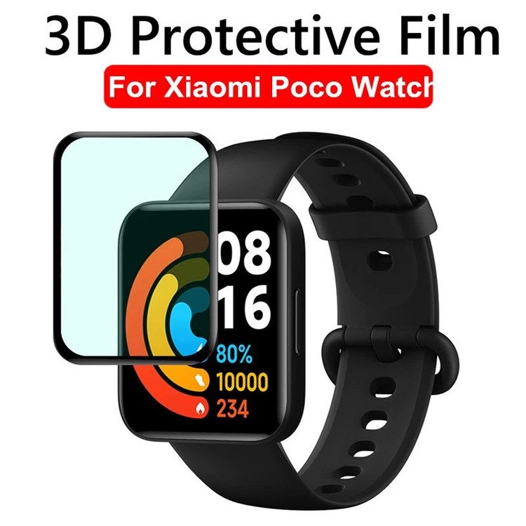محافظ صفحه نمایش لاین مدل RT007 مناسب برای ساعت هوشمند شیائومی Poco Watch بسته سه عددی