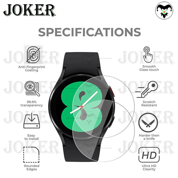 محافظ صفحه نمایش شیشهای جوکر مدل SH-JK مناسب برای ساعت هوشمند سامسونگ Galaxy watch 6 Classic 43mm بسته دو عددی