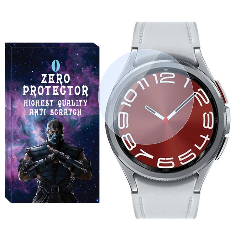 محافظ صفحه نمایش شیشهای زیرو مدل SH-ZR مناسب برای ساعت هوشمند سامسونگ Galaxy watch 6 Classic 47mm