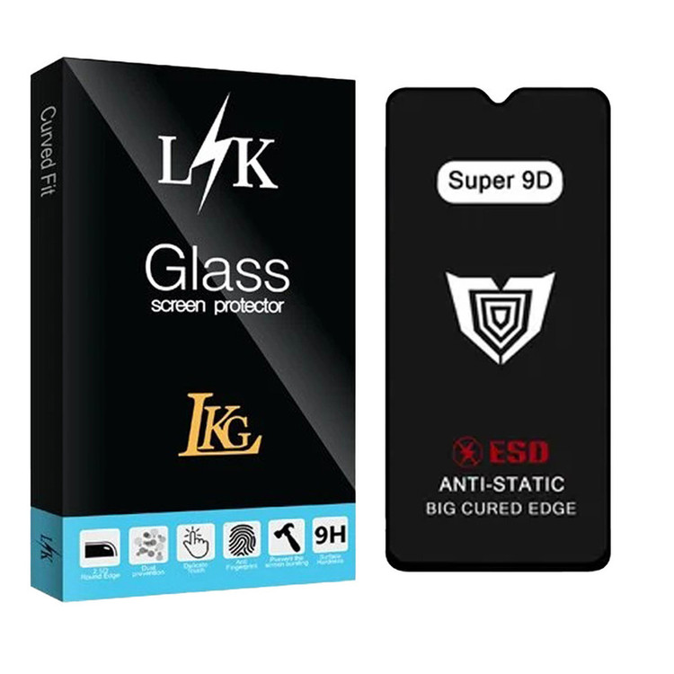 محافظ صفحه نمایش ال کا جی مدل Super 9D مناسب برای گوشی موبایل هوآوی Y8p 4G