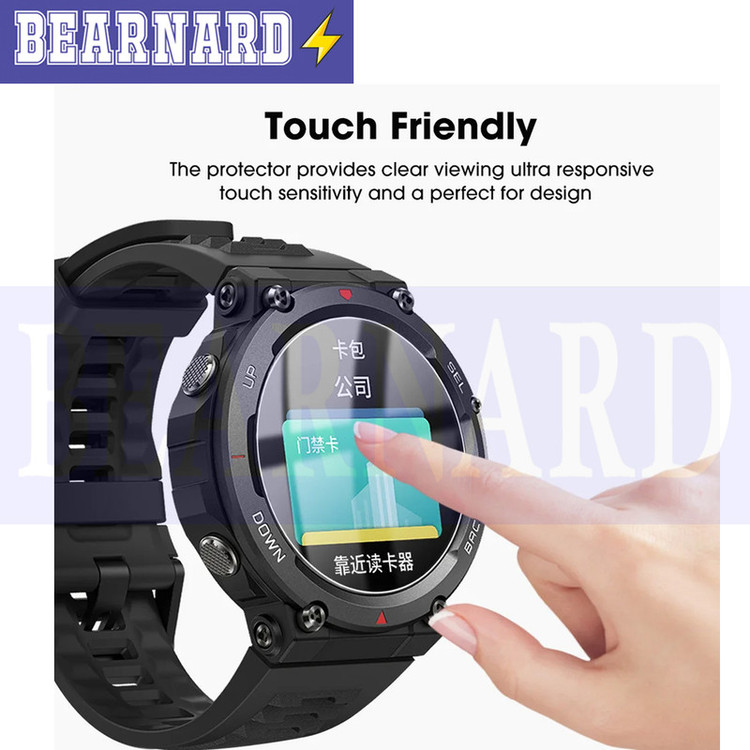 محافظ صفحه نمایش شیشهای برنارد مدل SH-BR مناسب برای ساعت هوشمند هپی تاچ K56 / K56 Pro / K56 Ultra بسته دو عددی
