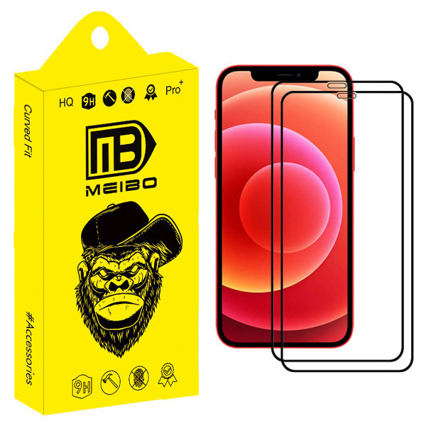 محافظ صفحه نمایش میبو مدل +MHD مناسب برای گوشی موبایل اپل Iphone 12 بسته دو عددی